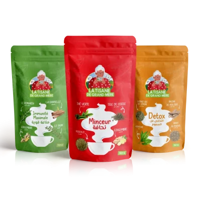 a group of bags of tea